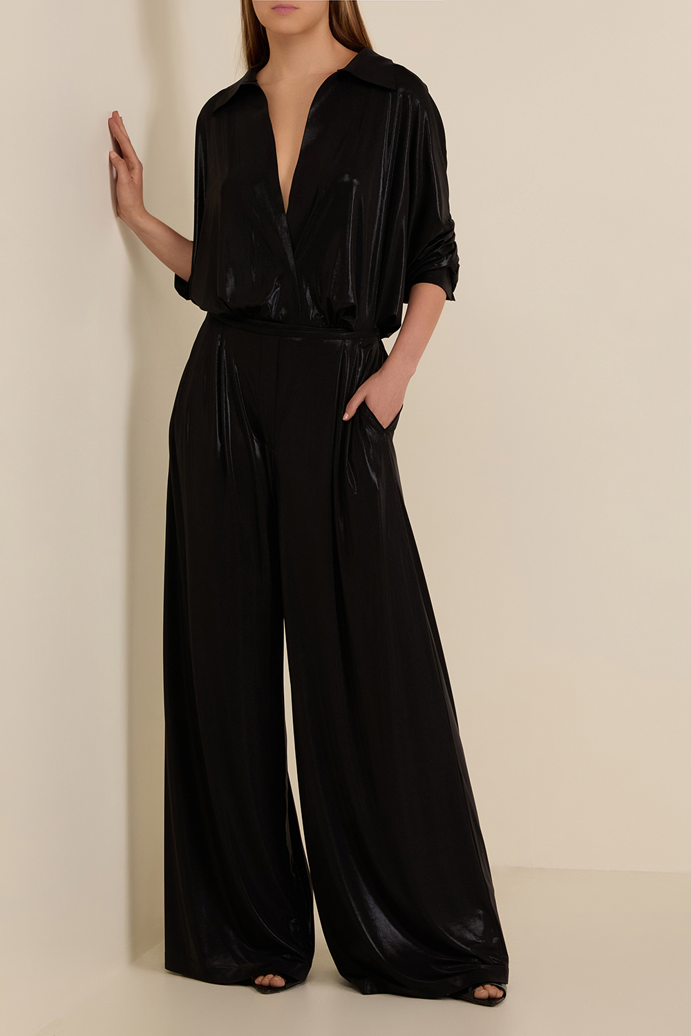 מכנסי קפלים ארוכים